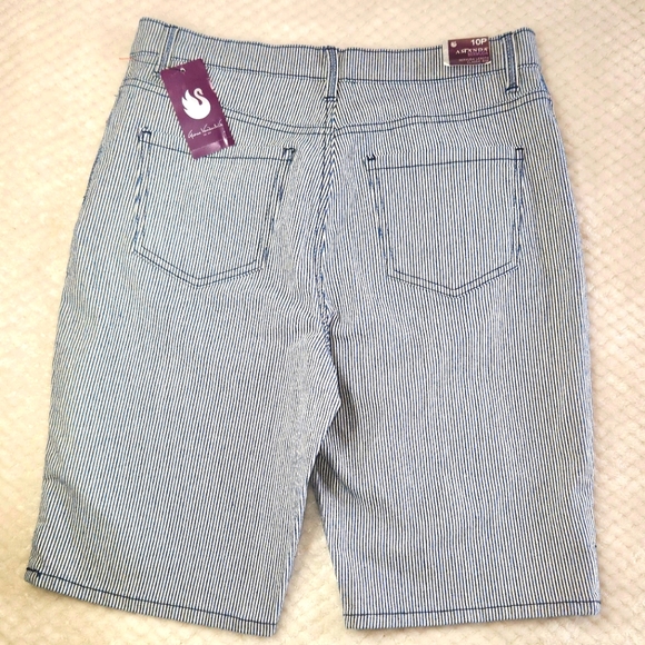 GLORIA VANDERBILT WOMENS BERMUDA SIZE 10 P NEW WITH TAGS - Picture 2 of 15